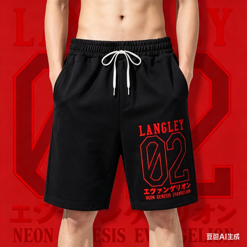 Quick Anime Cosplay - 2026 Men's Shorts Anime Eva Evangelion