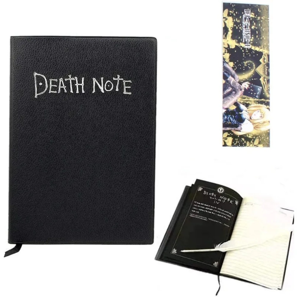 Death Note Replica - Cosplay Notebook & Feather Pen Book