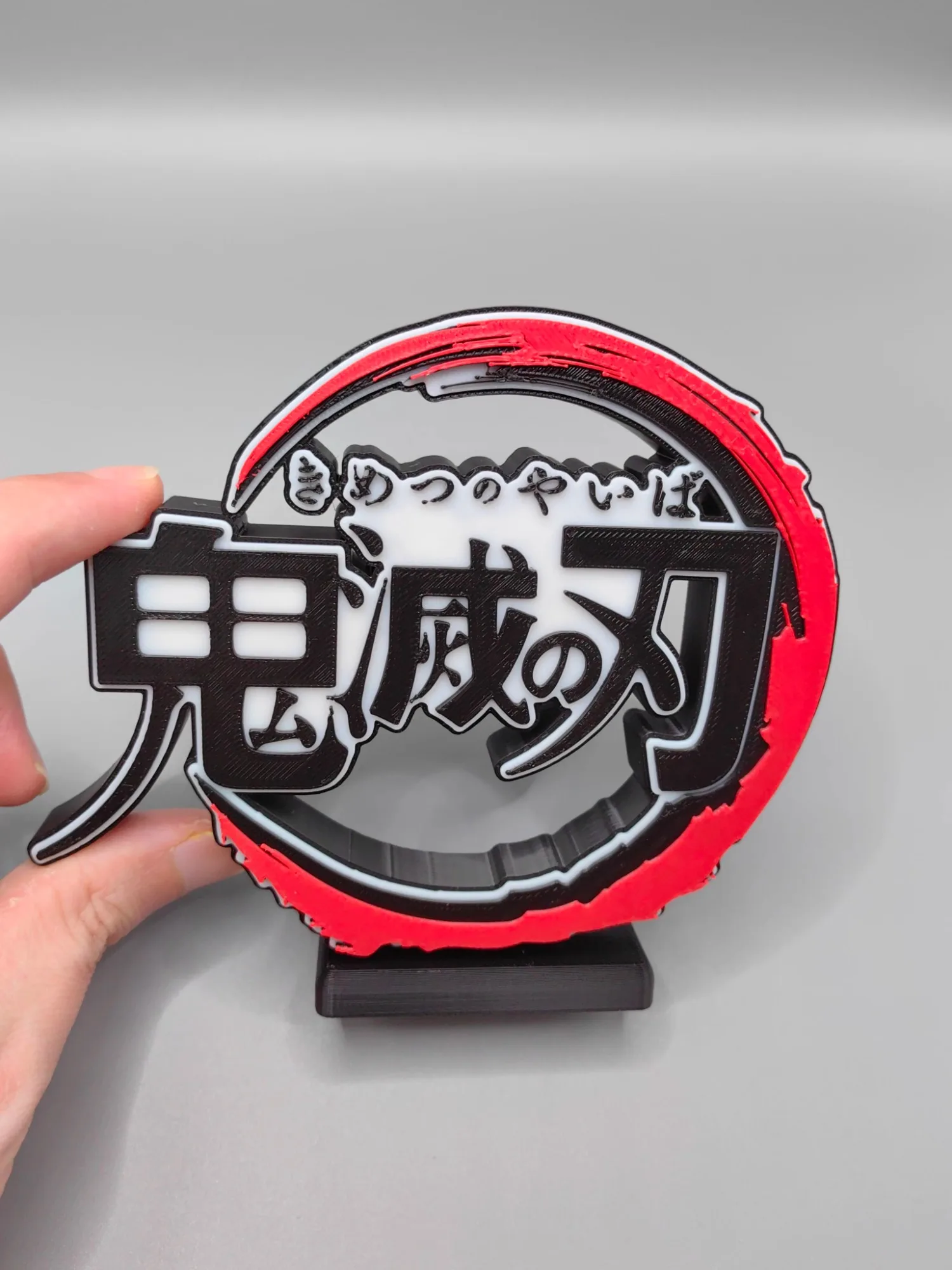 Anime Kimetsu No Yaiba 3D Logo - đánh giá và giá Anime Cosplay Title