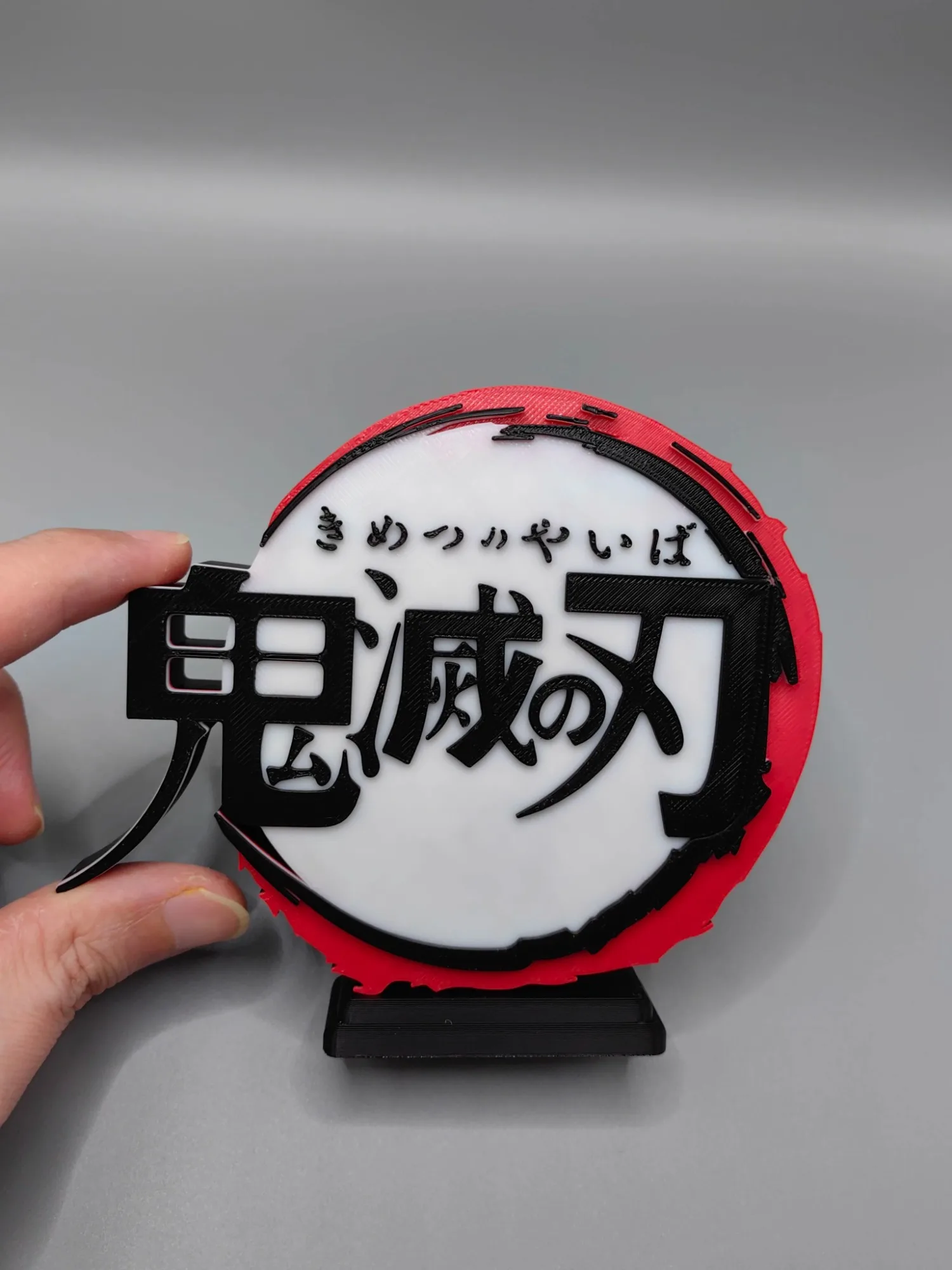 Anime Kimetsu No Yaiba 3D Logo - đánh giá và giá Anime Cosplay Title