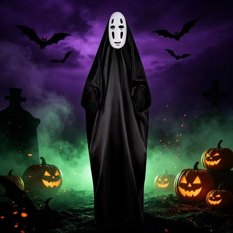 Japanese No Face Man Cosplay C - đánh giá và giá Anime Cosplay Face