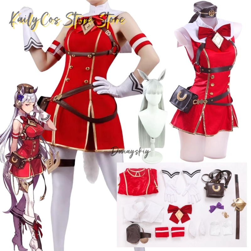 Gold Ship Cosplay Costume Wig  - đánh giá và giá Anime Cosplay With Red Hair