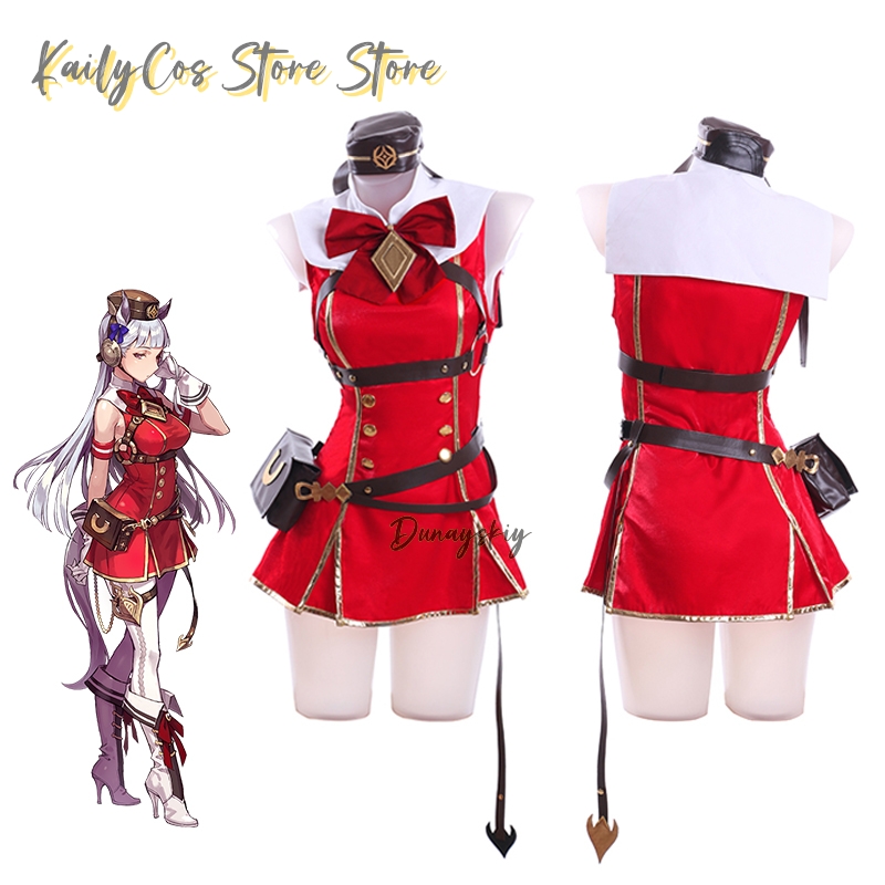 Gold Ship Cosplay Costume Wig  - đánh giá và giá Anime Cosplay With Red Hair