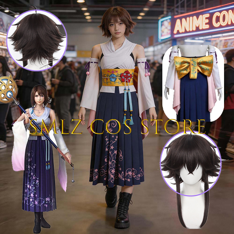 Smlz FFX Yuna Cosplay Anime FF - đánh giá và giá Anime Cosplay Wig